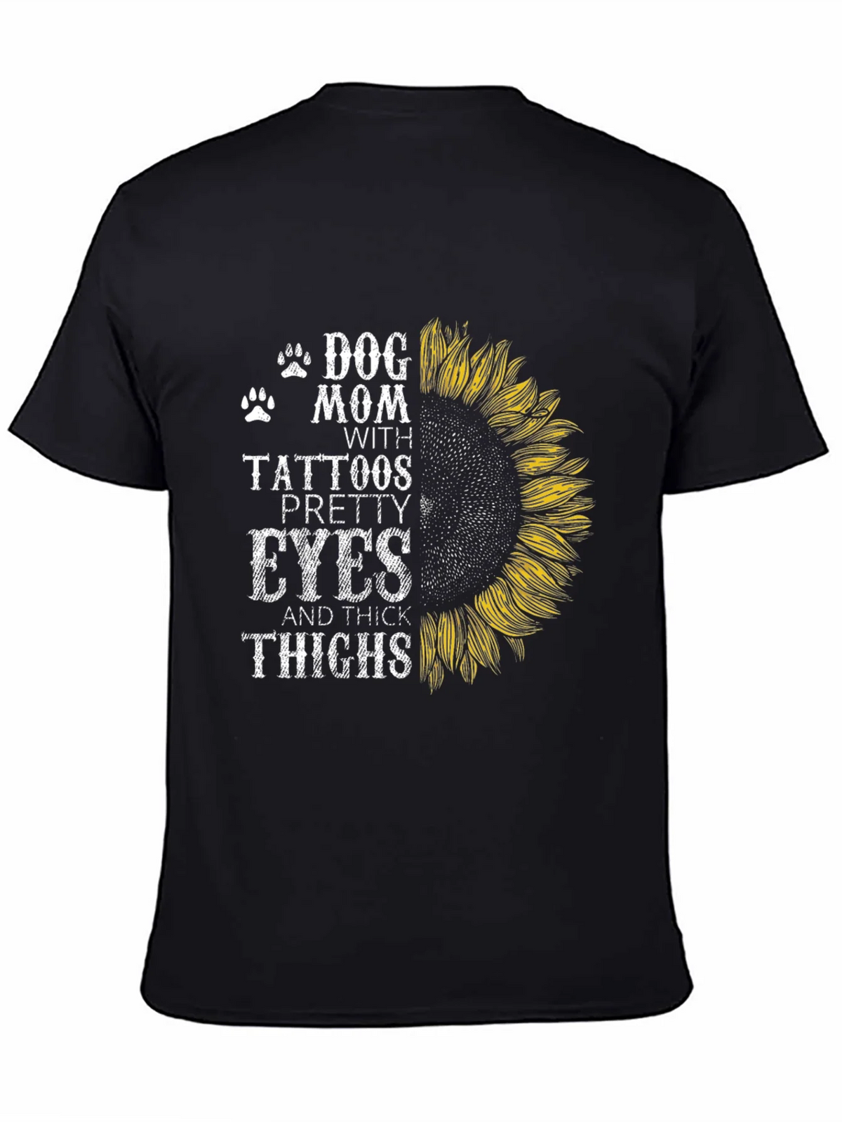 Dog Mom Tattoo Sunflower Graphic T-Shirt product image 4