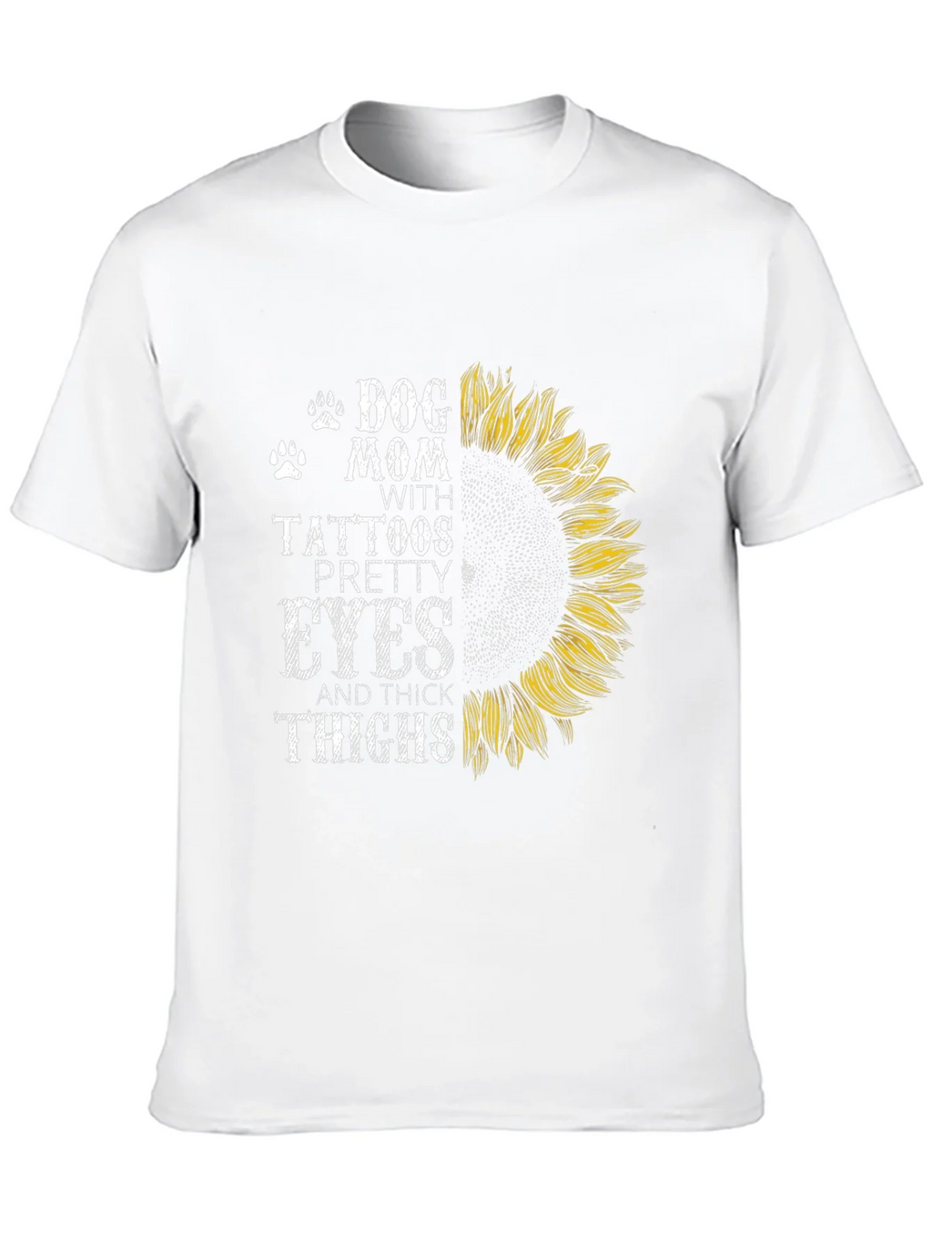 Dog Mom Tattoo Sunflower Graphic T-Shirt product image 9