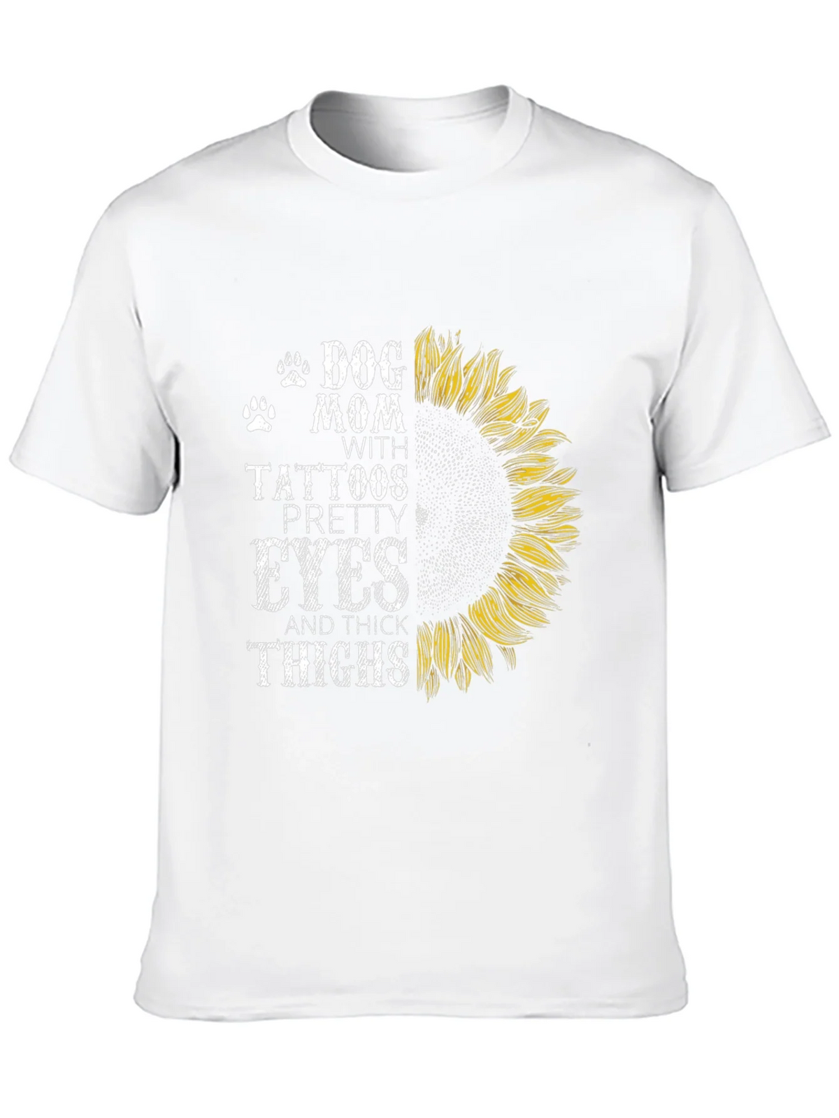 Dog Mom Tattoo Sunflower Graphic T-Shirt product image 9