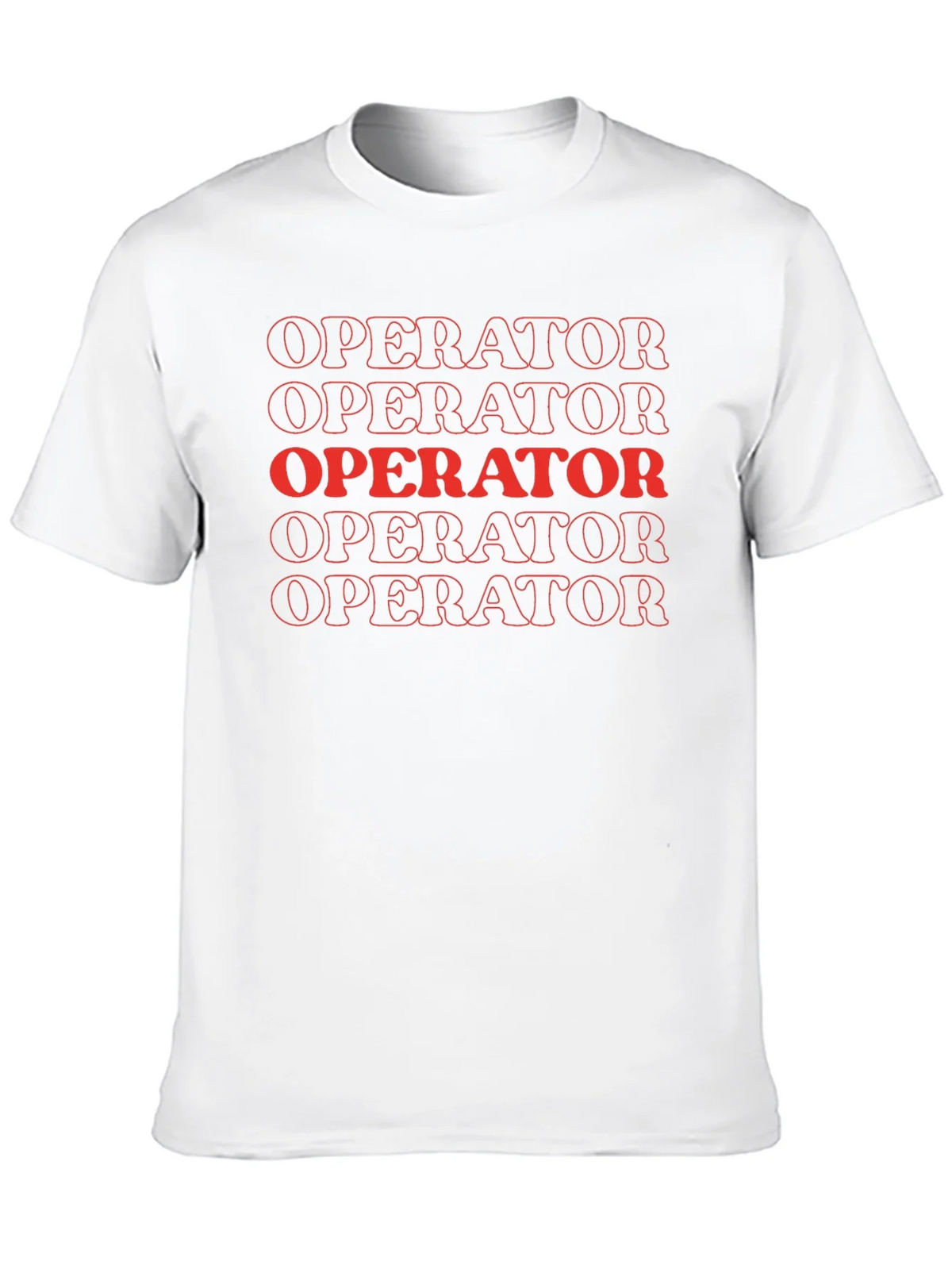 Operator Graphic Tee - Bold Red Print on Black product image 9