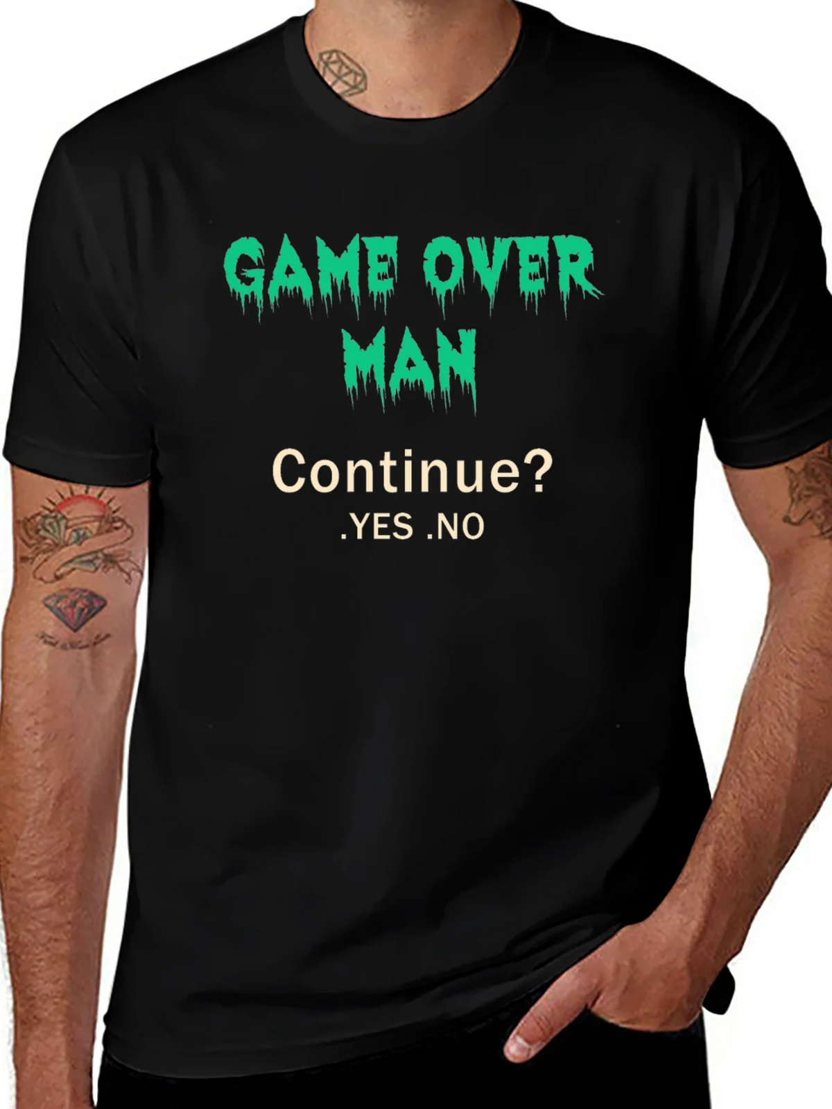 Game Over Man T-Shirt - Gamer Style Tee product image 1