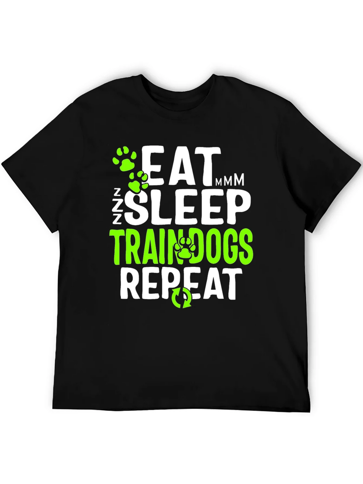 Eat Sleep Train Dogs Repeat Graphic T-Shirt product image 5