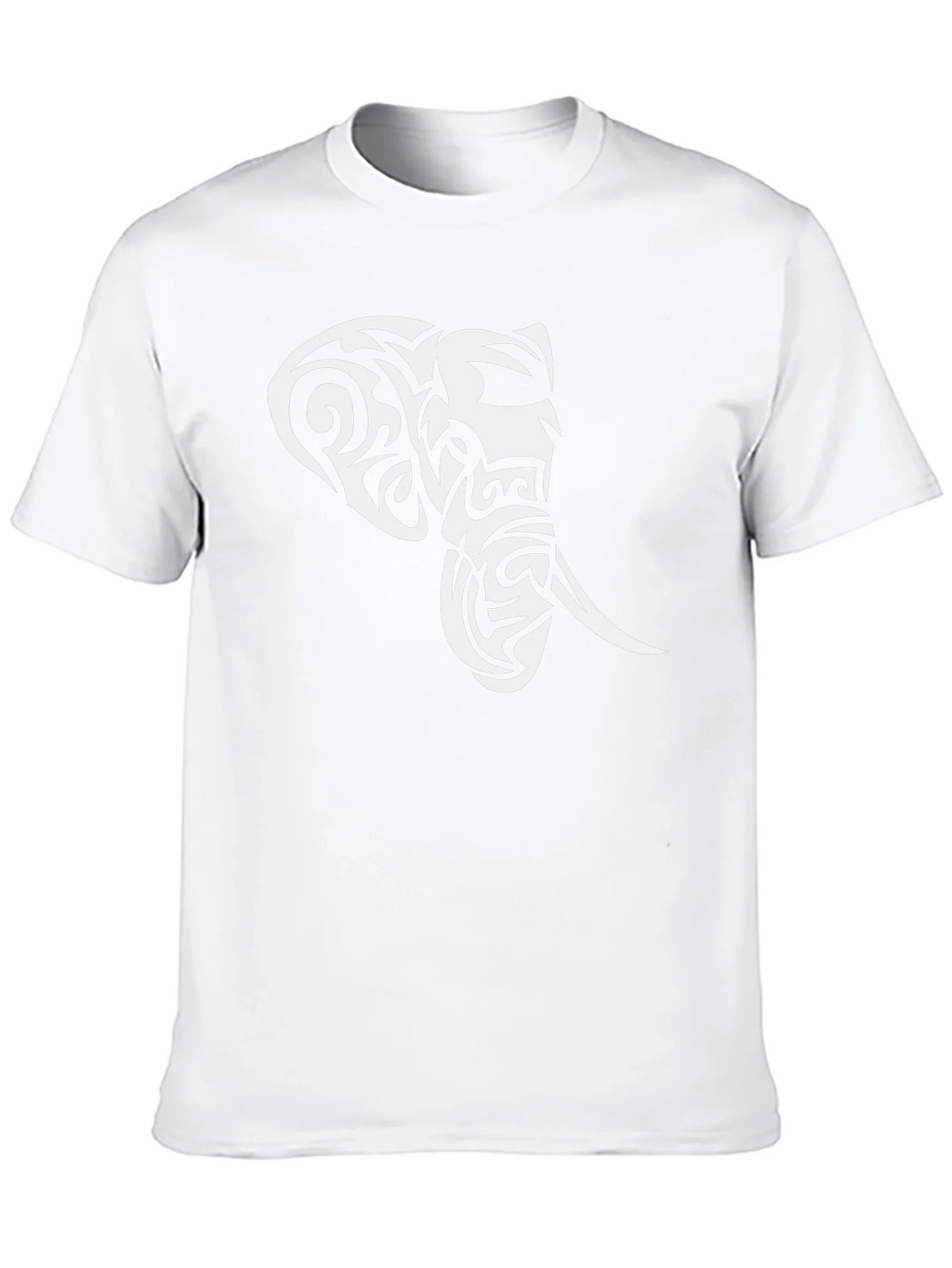Tribal Elephant Graphic Black T-Shirt product image 9