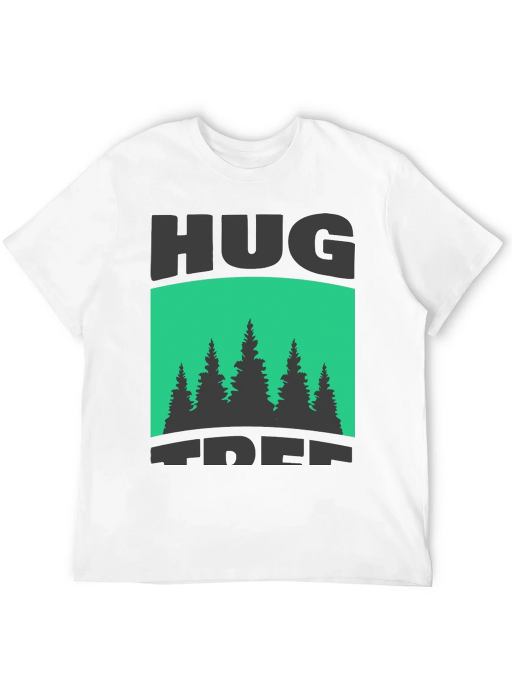 Hug Tree Graphic Print Black T-Shirt product image 11