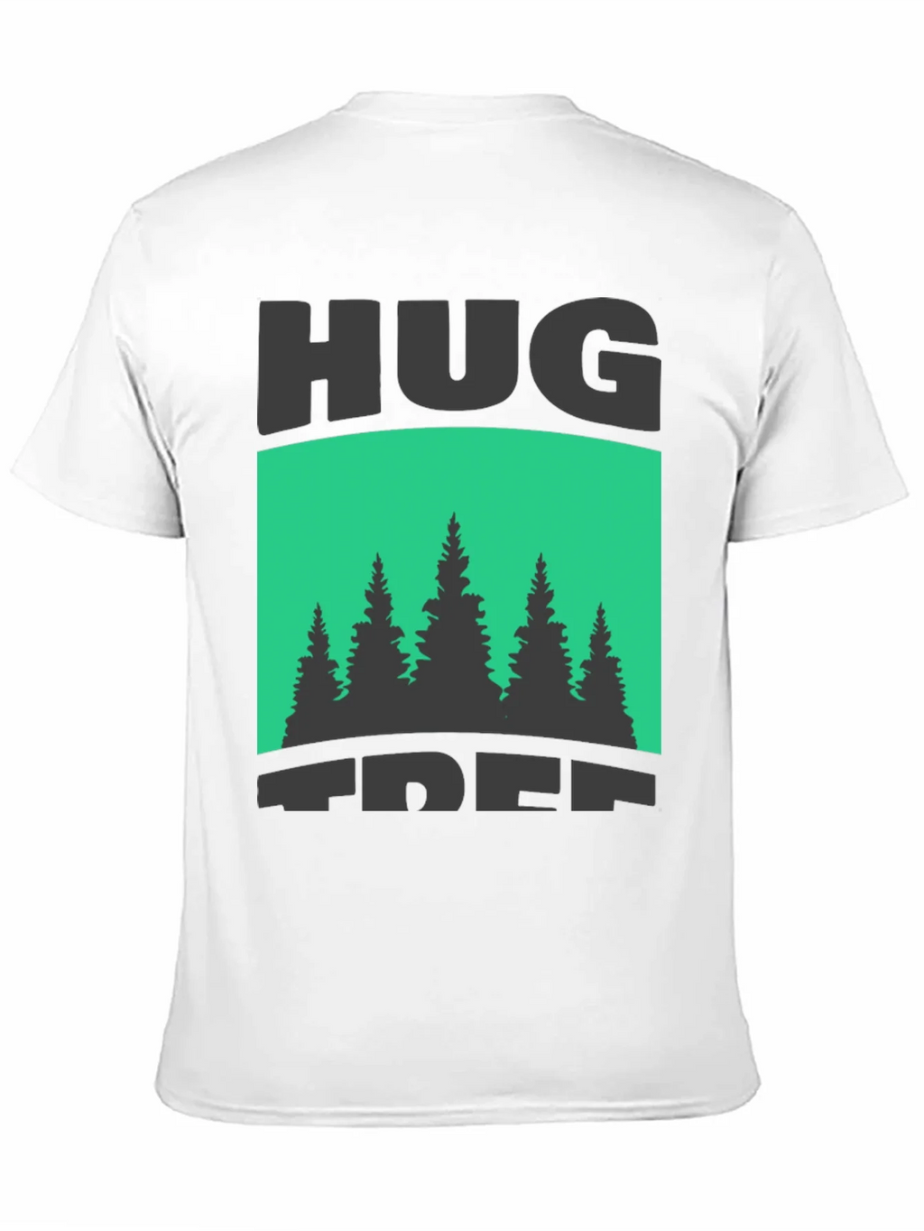 Hug Tree Graphic Print Black T-Shirt product image 10