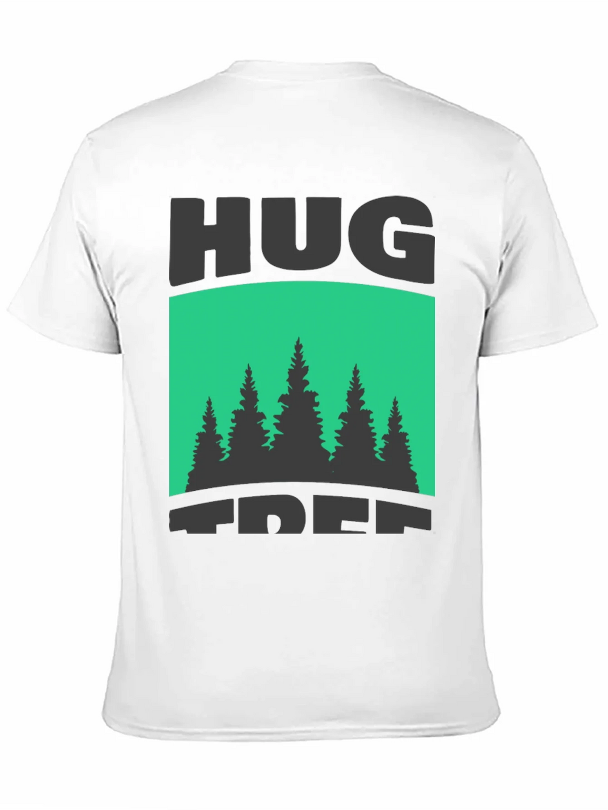 Hug Tree Graphic Print Black T-Shirt product image 10