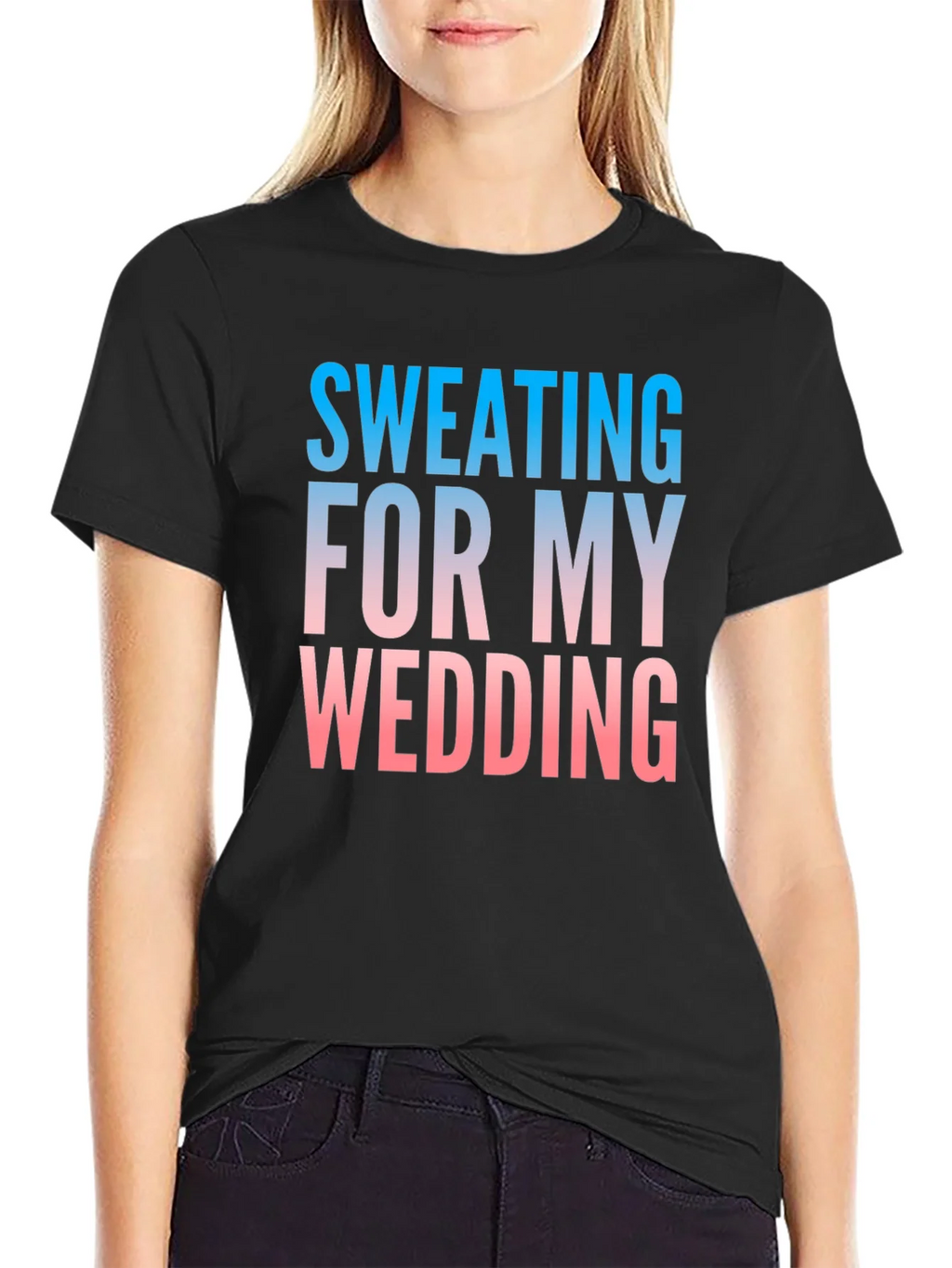 Sweating For My Wedding Funny Groom T-Shirt product image 2
