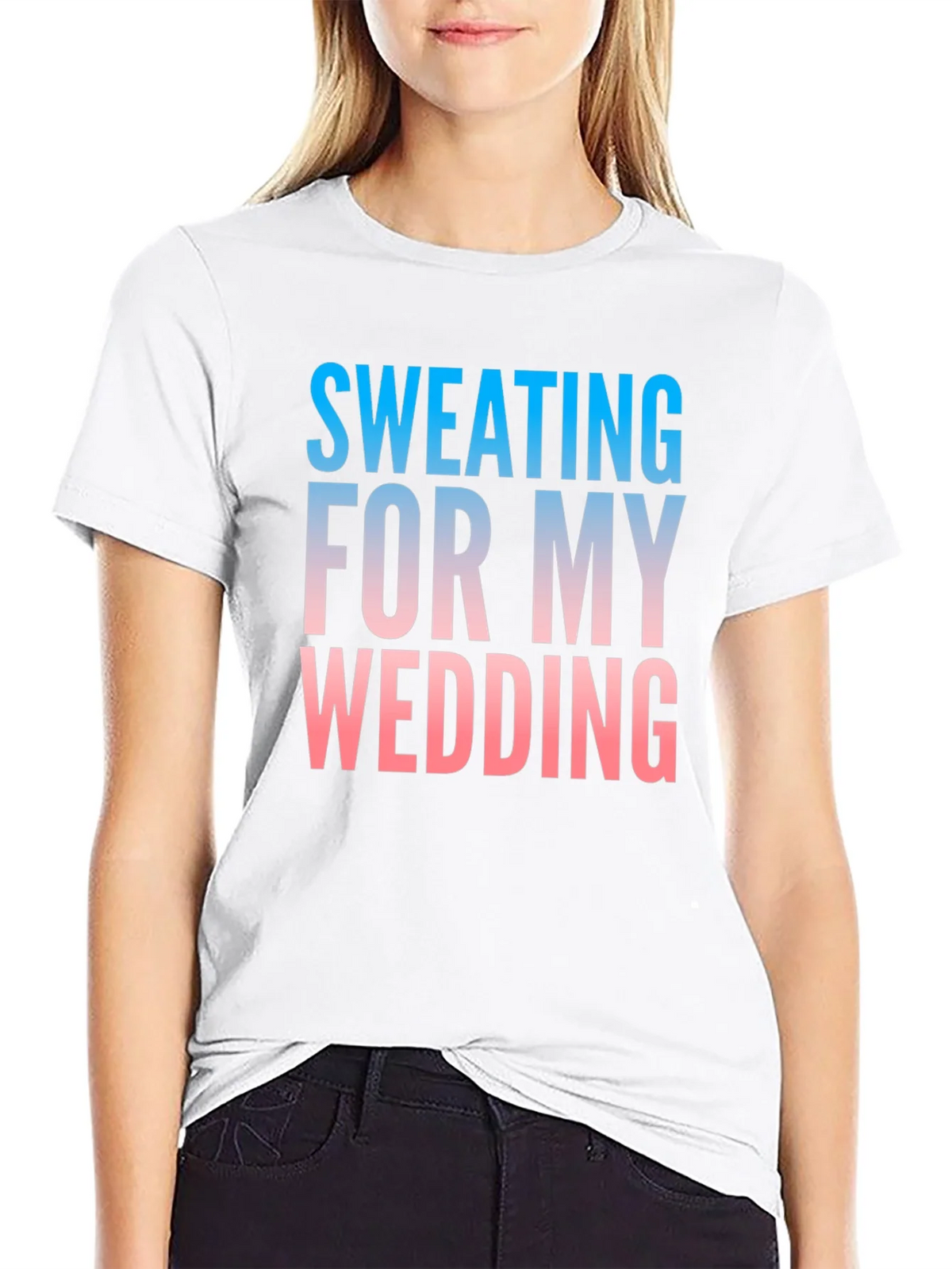 Sweating For My Wedding Funny Groom T-Shirt product image 8