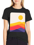 Sunset Hills Graphic T-Shirt - Black product image 1