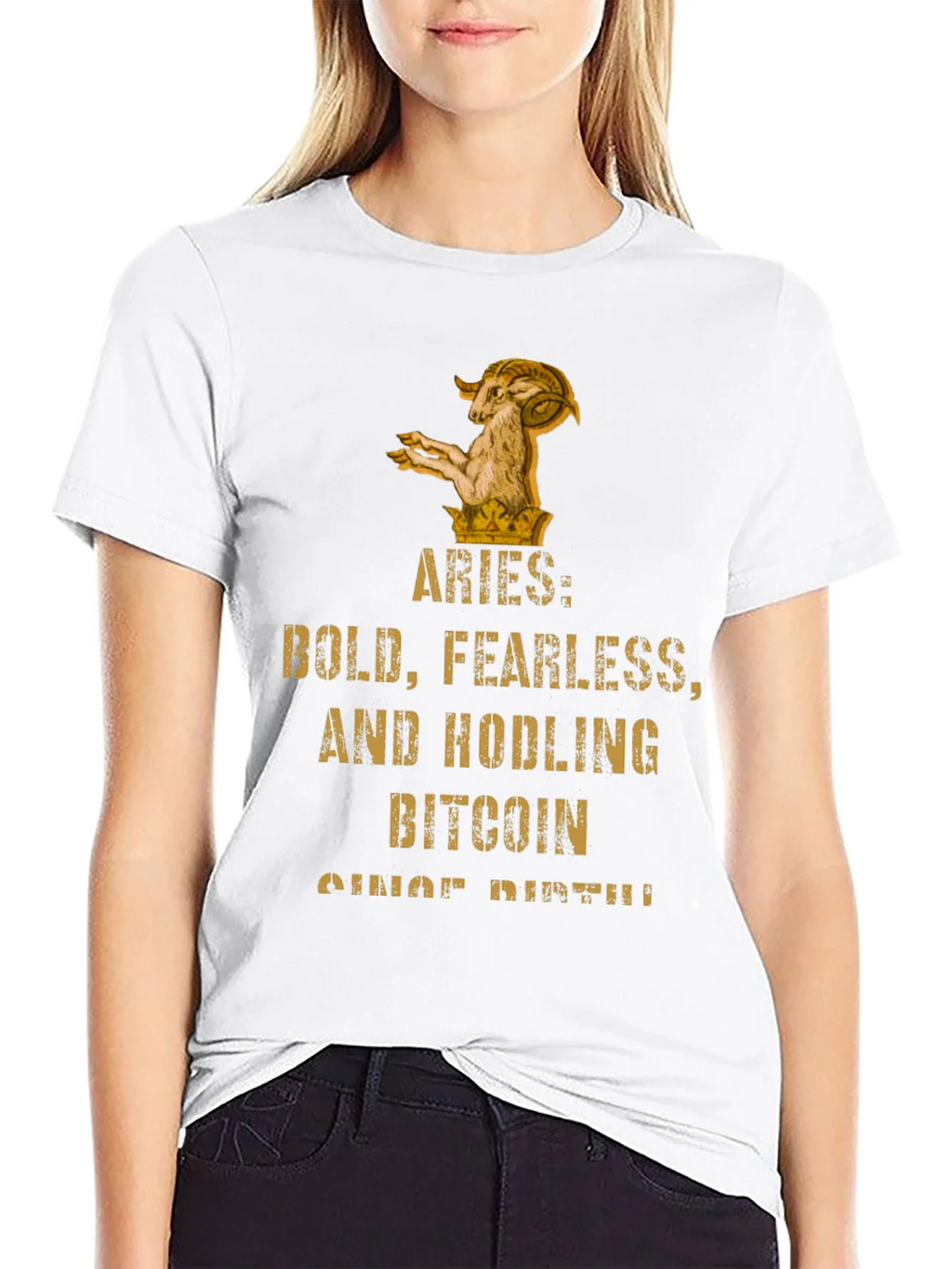 Aries Bitcoin HODLer T-Shirt - Bold & Fearless product image 8