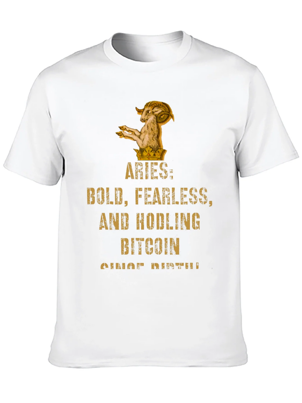 Aries Bitcoin HODLer T-Shirt - Bold & Fearless product image 9