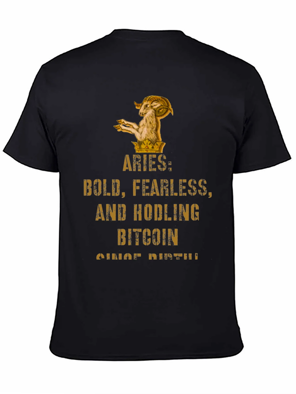 Aries Bitcoin HODLer T-Shirt - Bold & Fearless product image 4