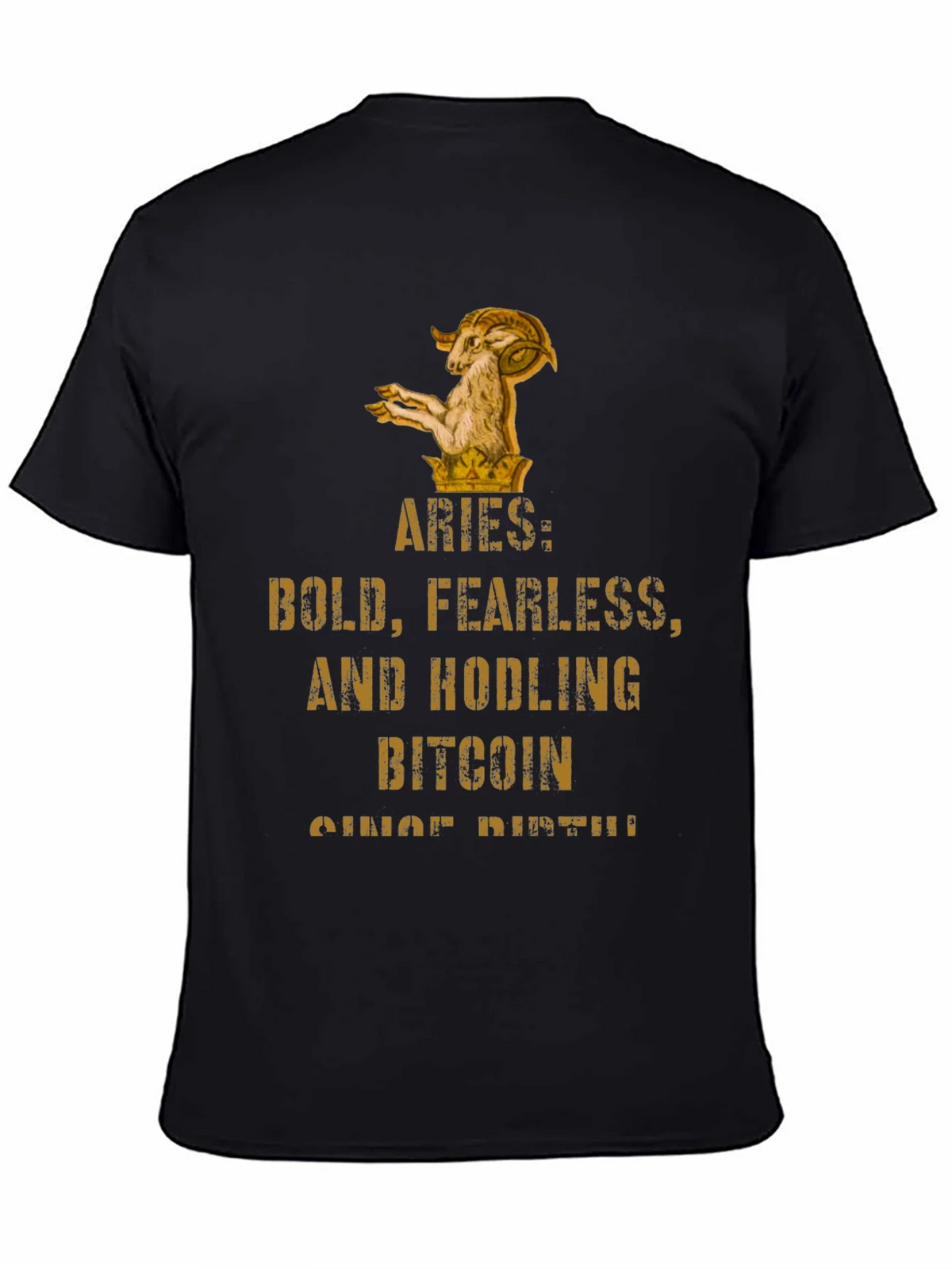 Aries Bitcoin HODLer T-Shirt - Bold & Fearless product image 4