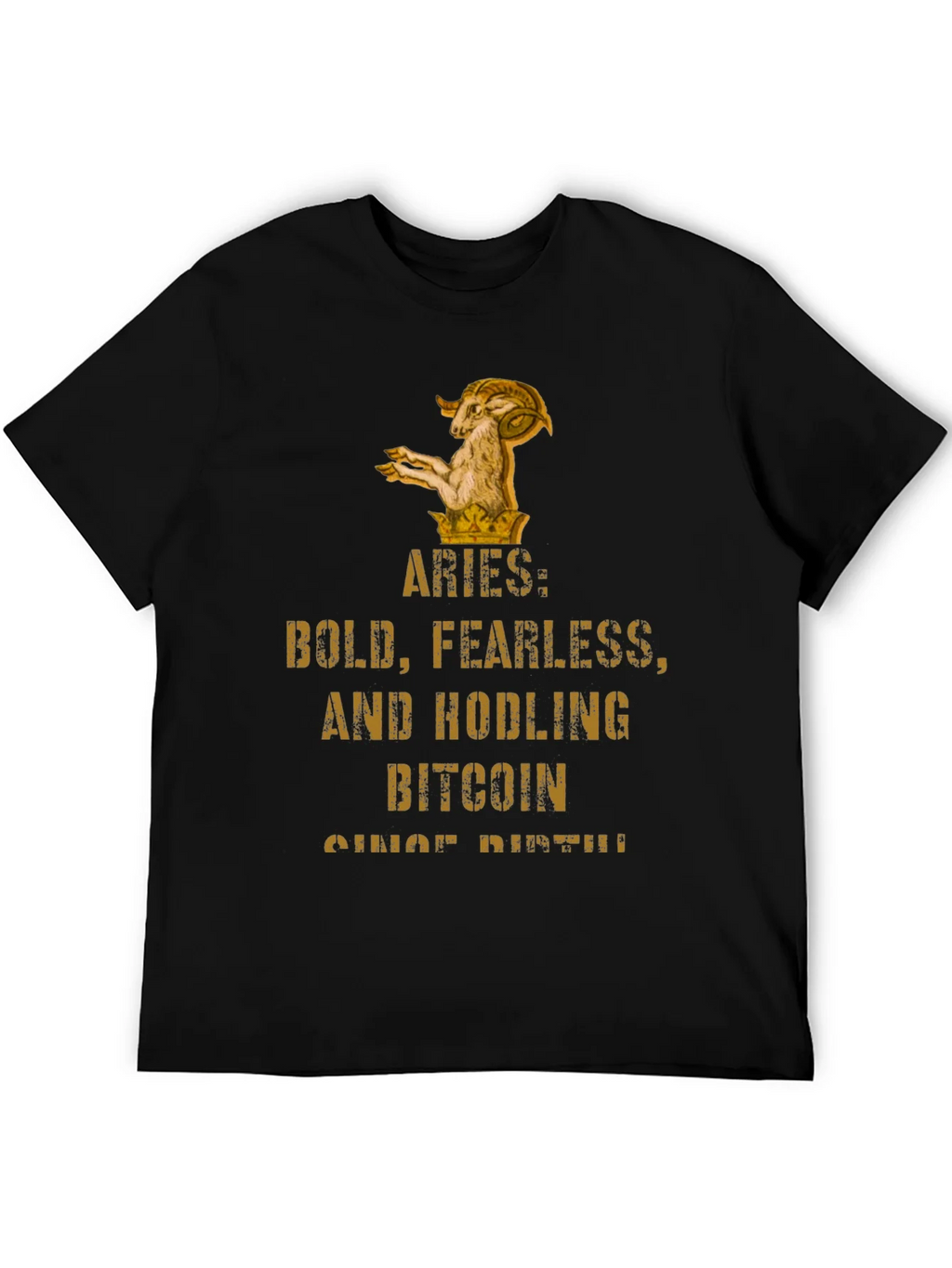 Aries Bitcoin HODLer T-Shirt - Bold & Fearless product image 5