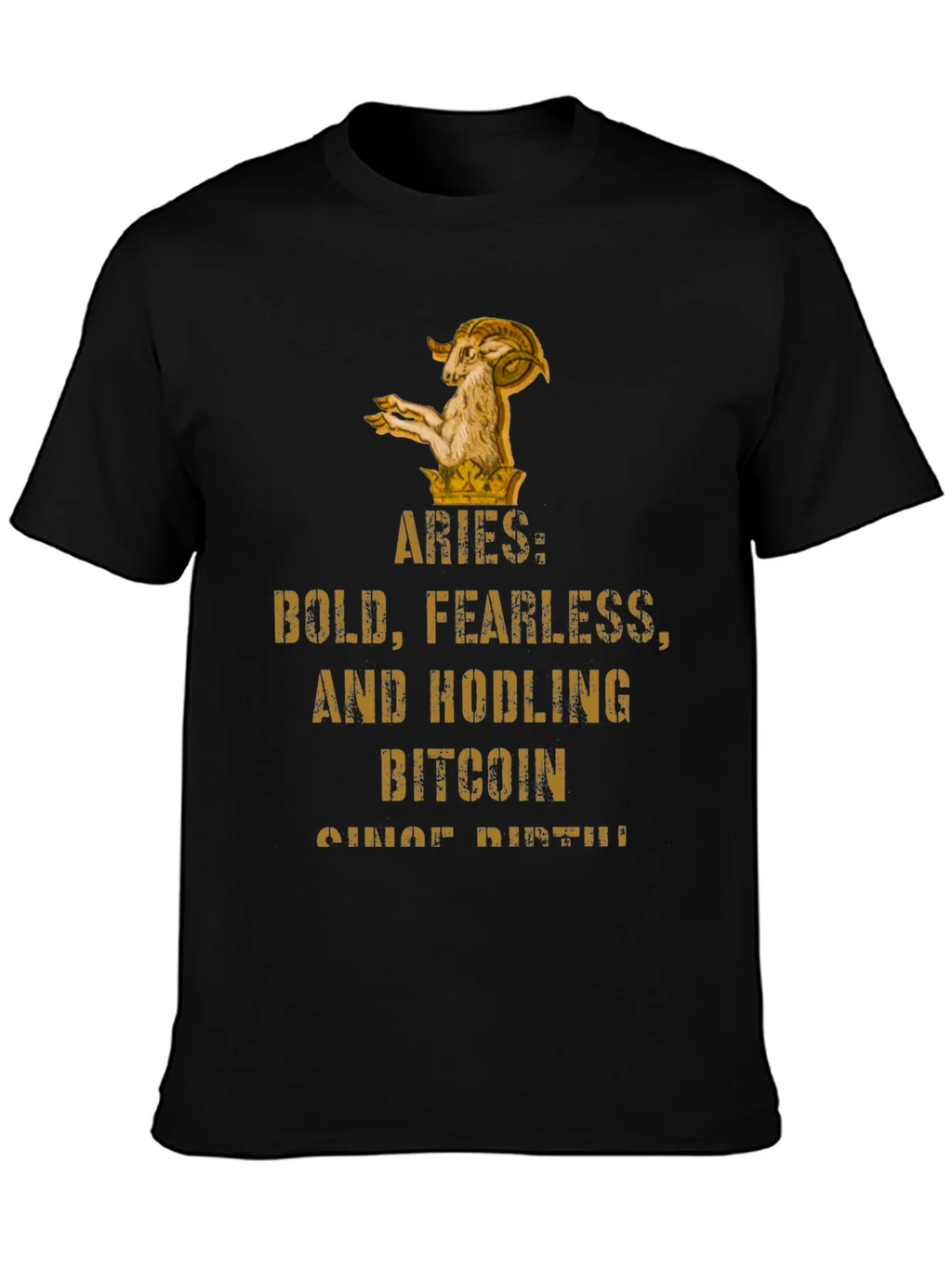 Aries Bitcoin HODLer T-Shirt - Bold & Fearless product image 3