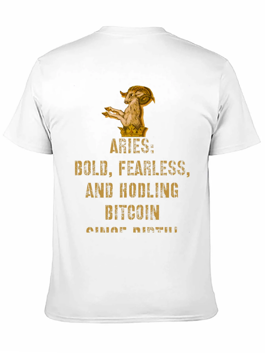 Aries Bitcoin HODLer T-Shirt - Bold & Fearless product image 10