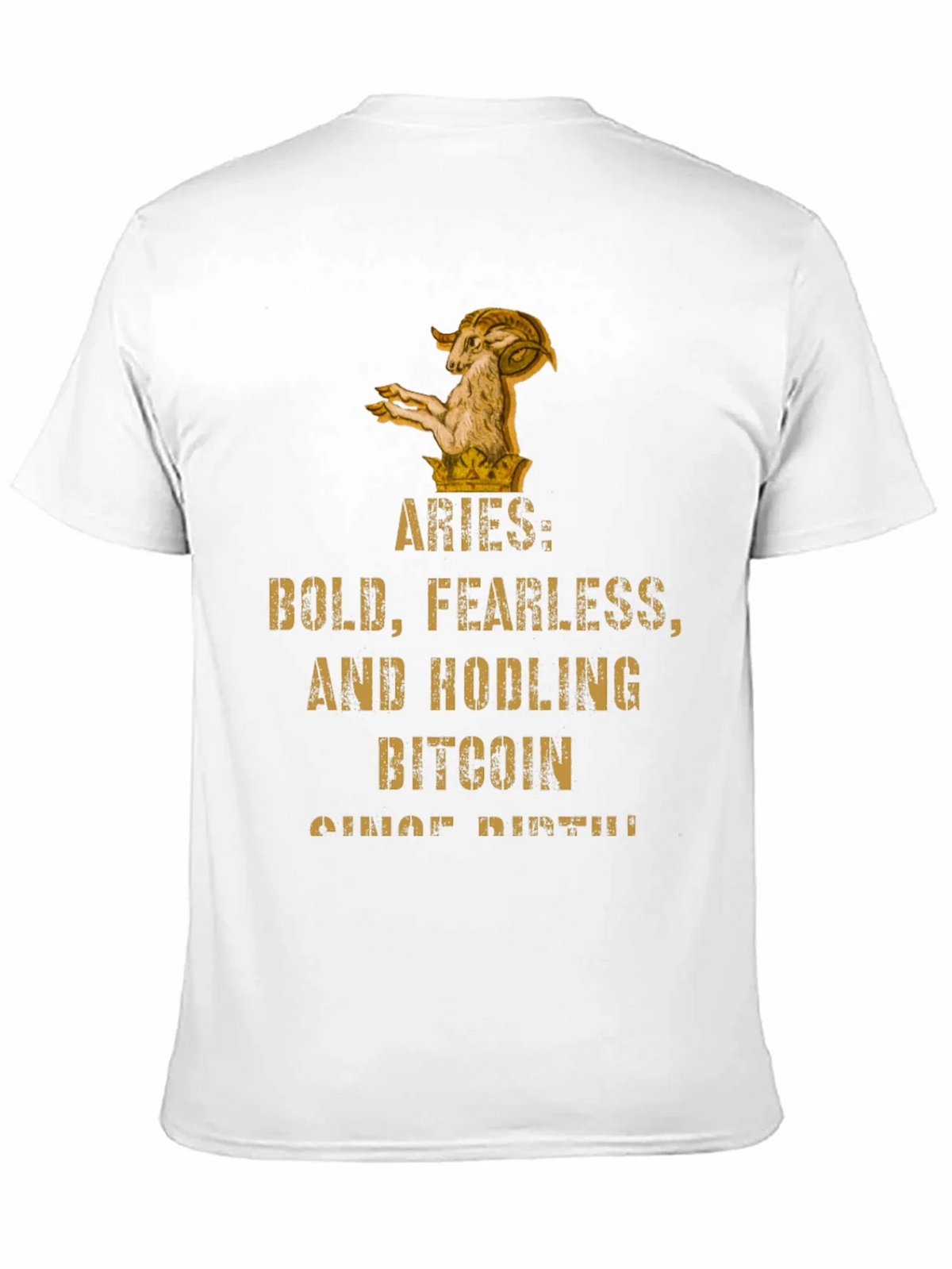 Aries Bitcoin HODLer T-Shirt - Bold & Fearless product image 10