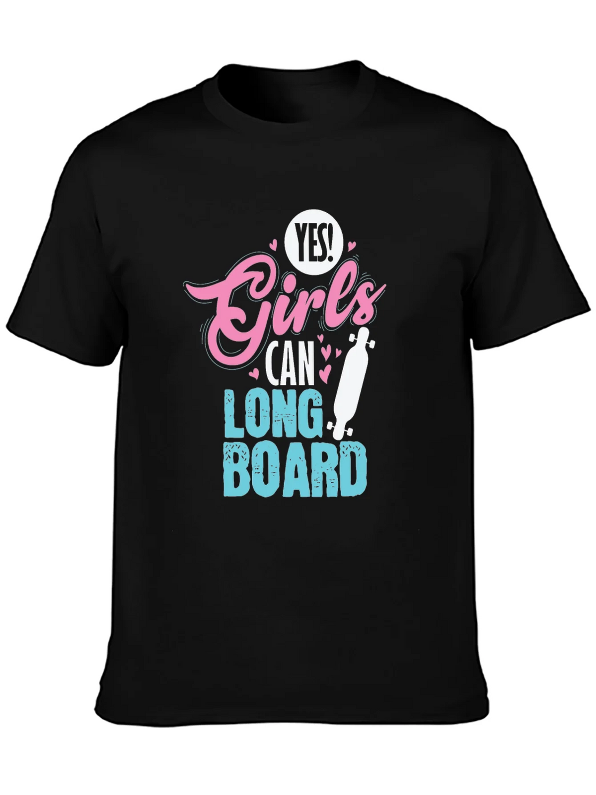 Yes Girls Can Longboard T-Shirt product image 3
