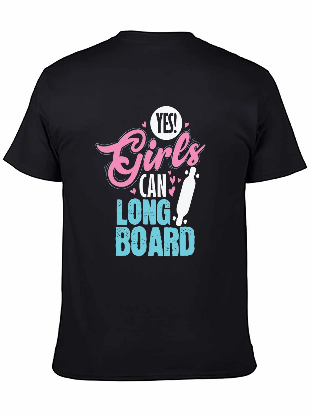 Yes Girls Can Longboard T-Shirt product image 4