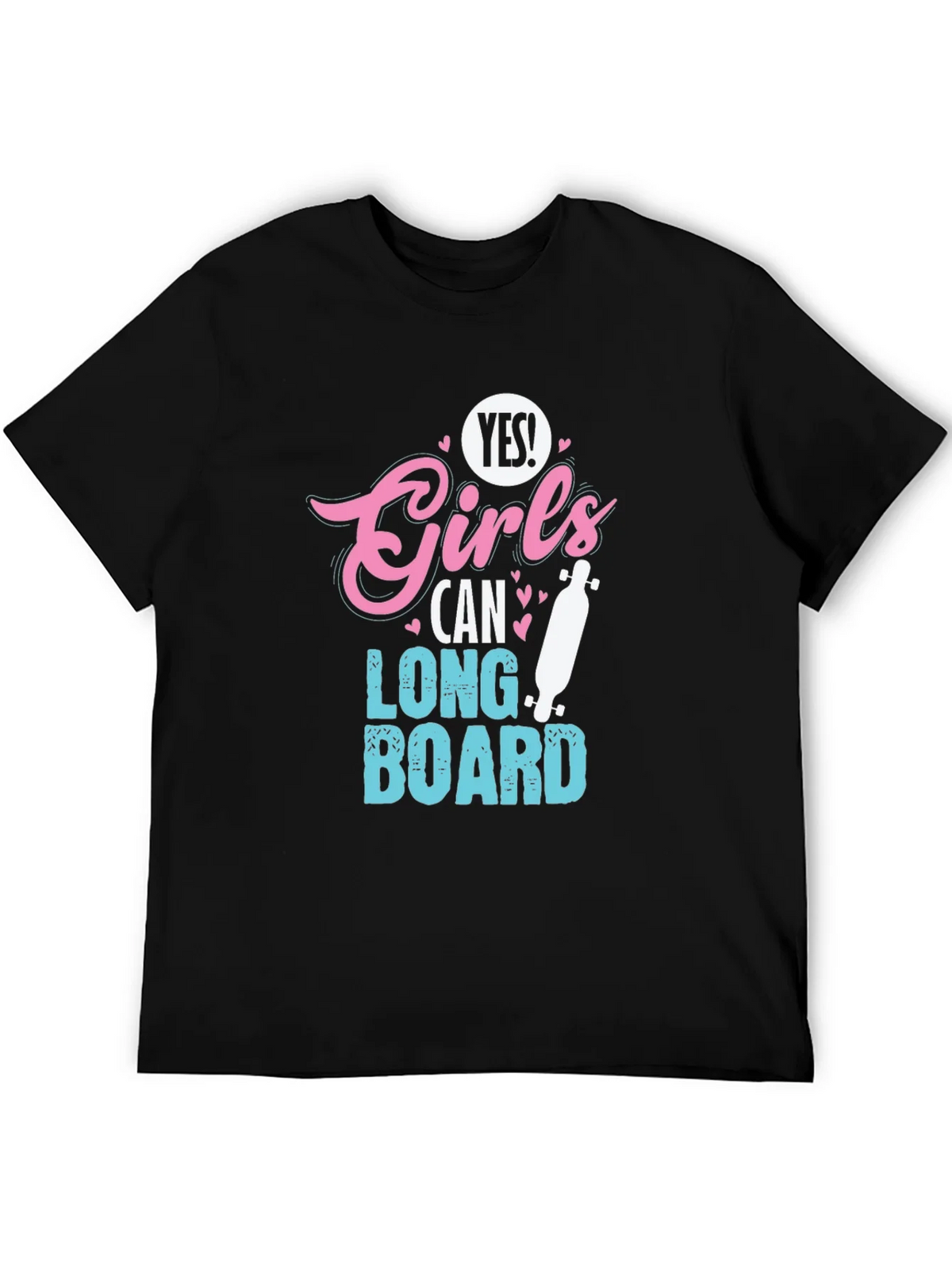 Yes Girls Can Longboard T-Shirt product image 5