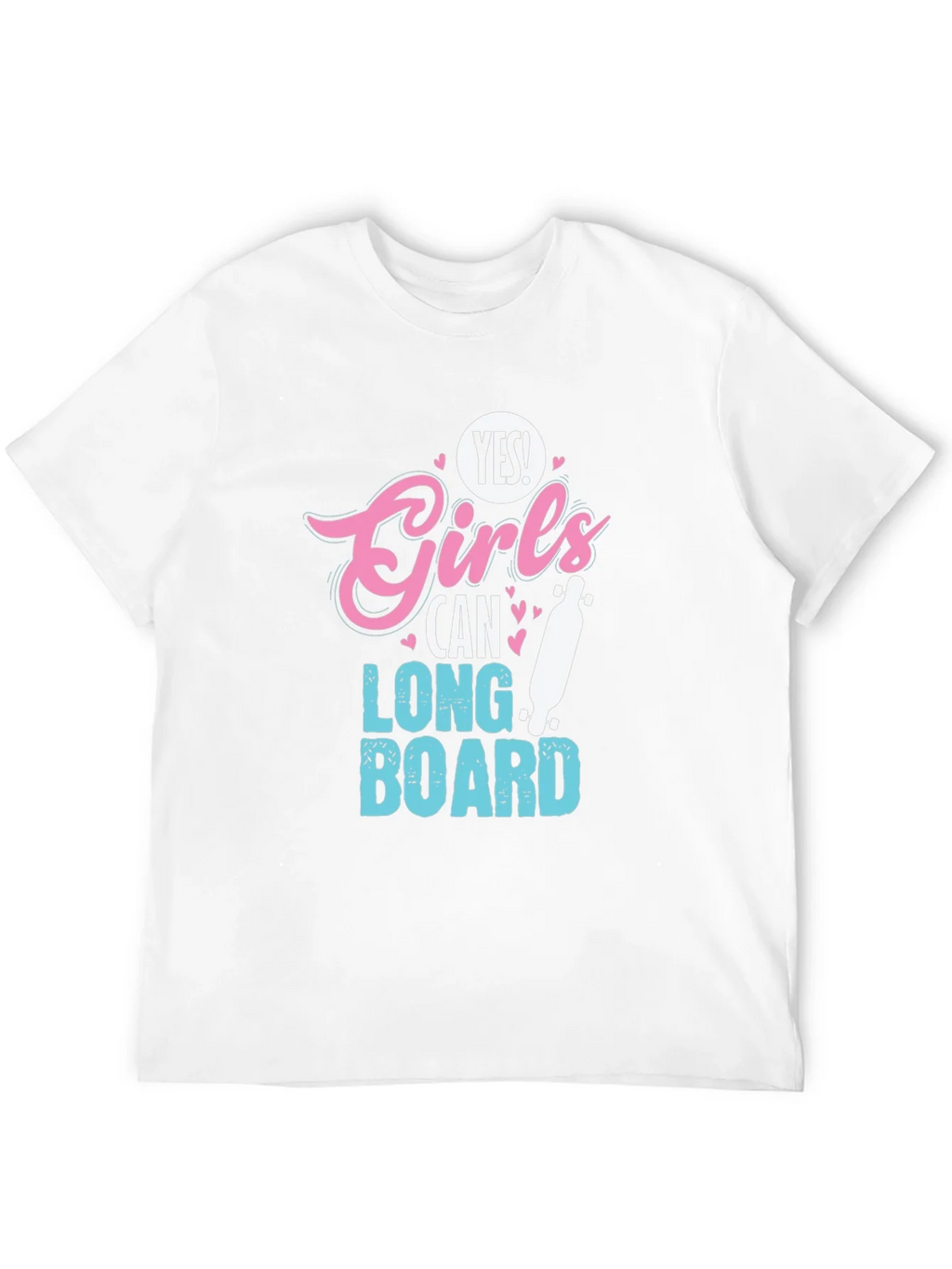 Yes Girls Can Longboard T-Shirt product image 11