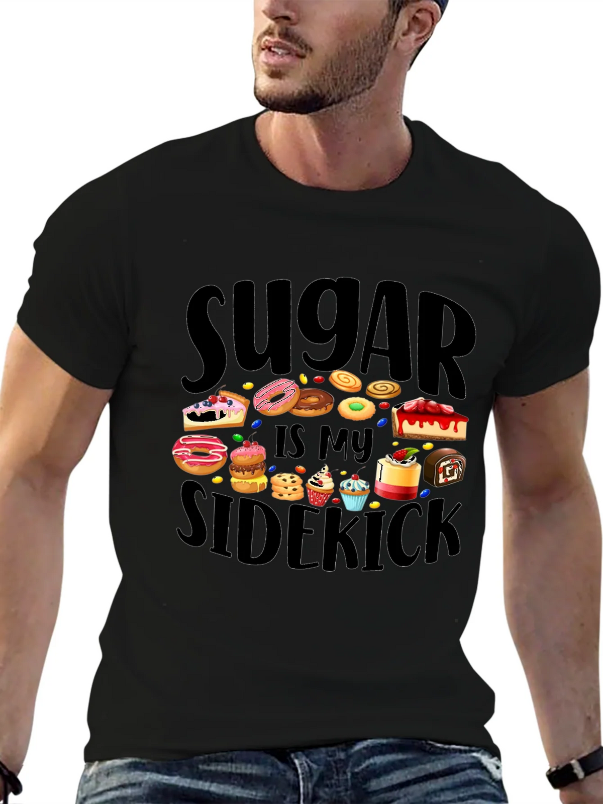 Sugar Is My Sidekick T-Shirt - Sweet Tooth Tee product image 2
