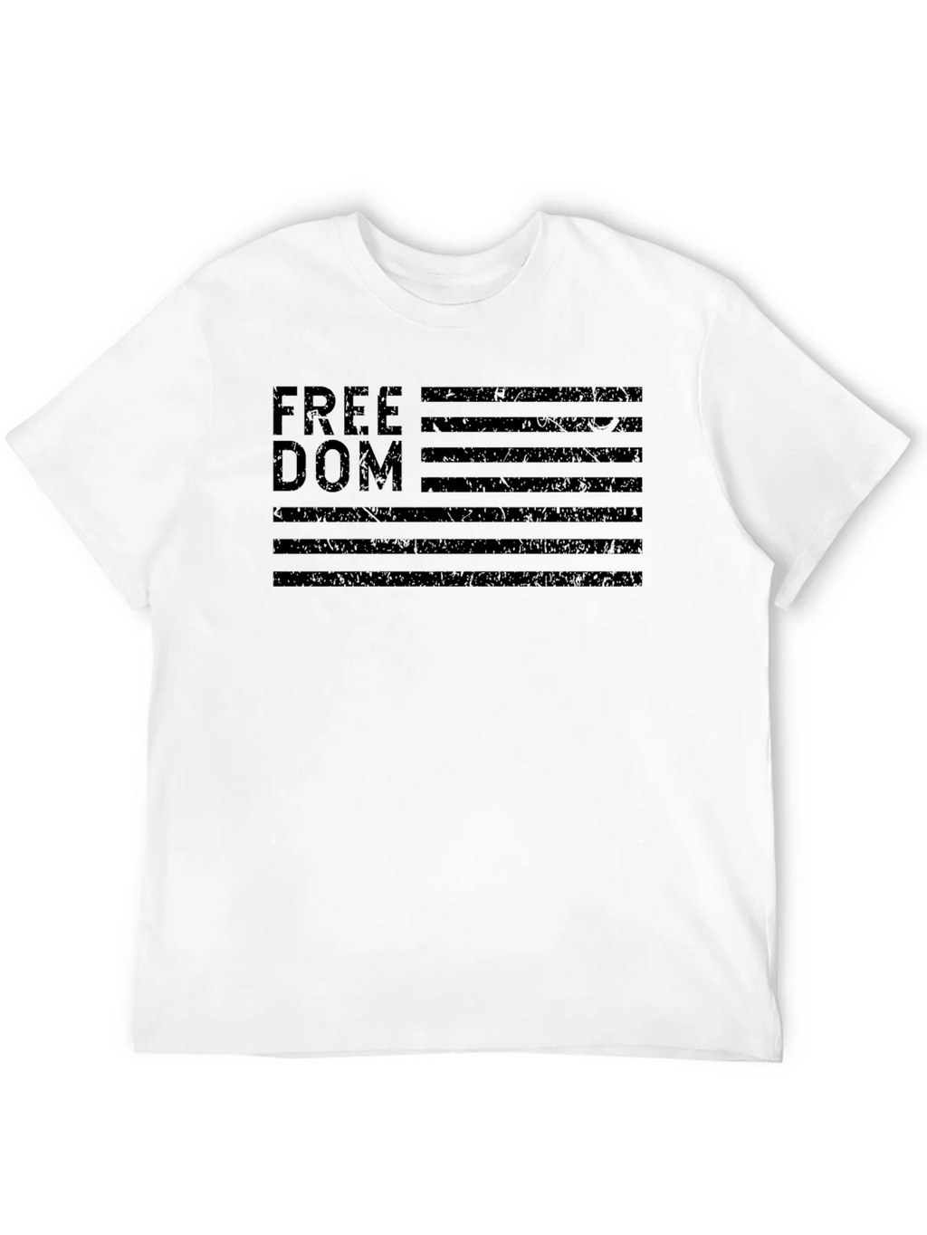 Freedom American Flag Black Graphic T-Shirt product image 11
