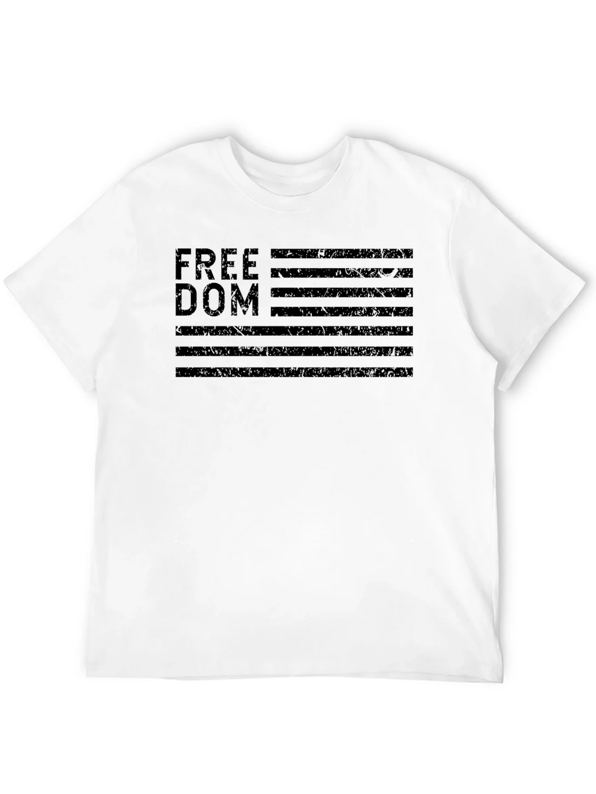 Freedom American Flag Black Graphic T-Shirt product image 11