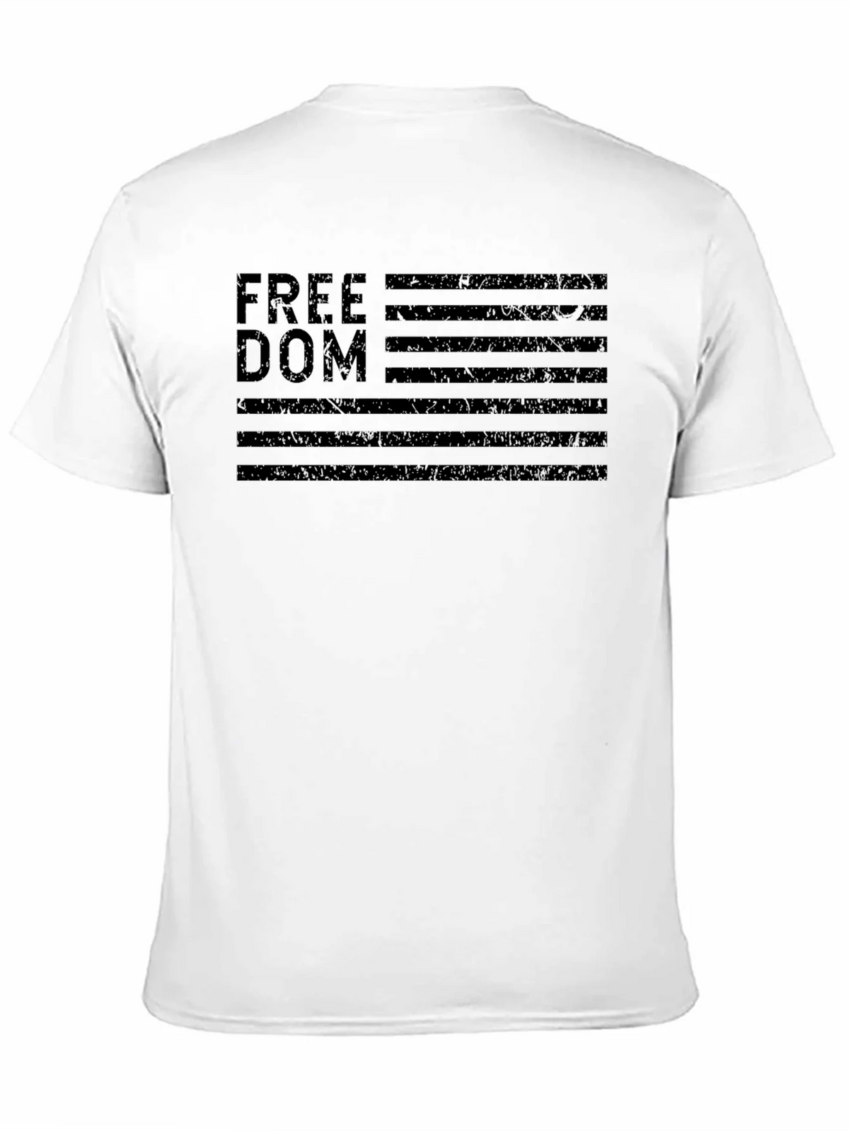 Freedom American Flag Black Graphic T-Shirt product image 10