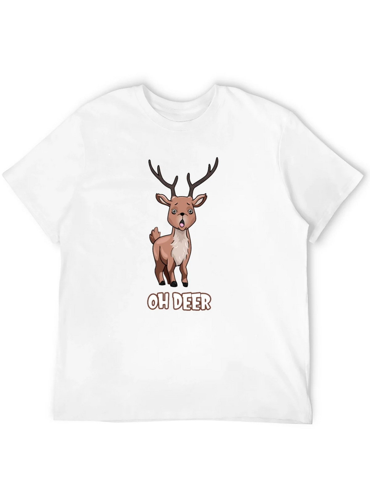 Oh Deer Funny Cartoon Graphic T-Shirt product image 11