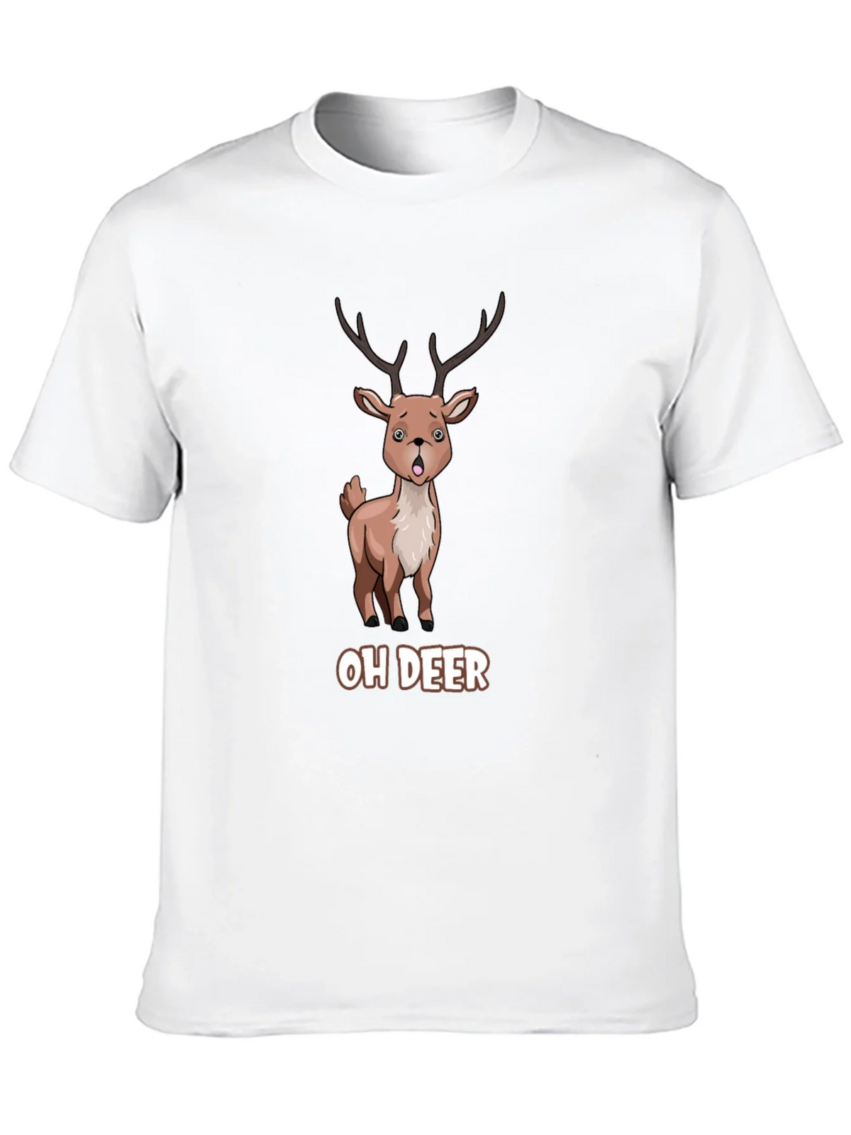 Oh Deer Funny Cartoon Graphic T-Shirt product image 9