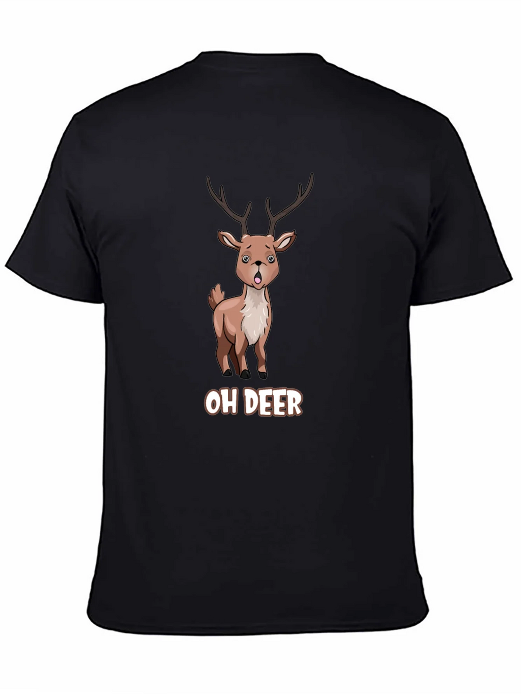 Oh Deer Funny Cartoon Graphic T-Shirt product image 4