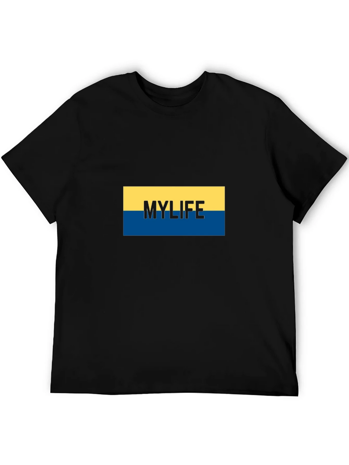 My Life Graphic Tee - Stylish Black Cotton Blend T-Shirt product image 5