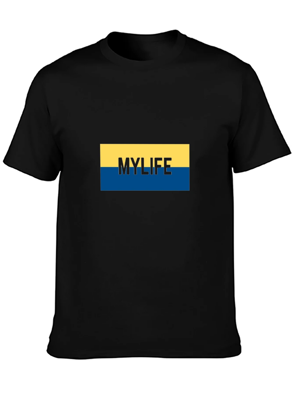 My Life Graphic Tee - Stylish Black Cotton Blend T-Shirt product image 3