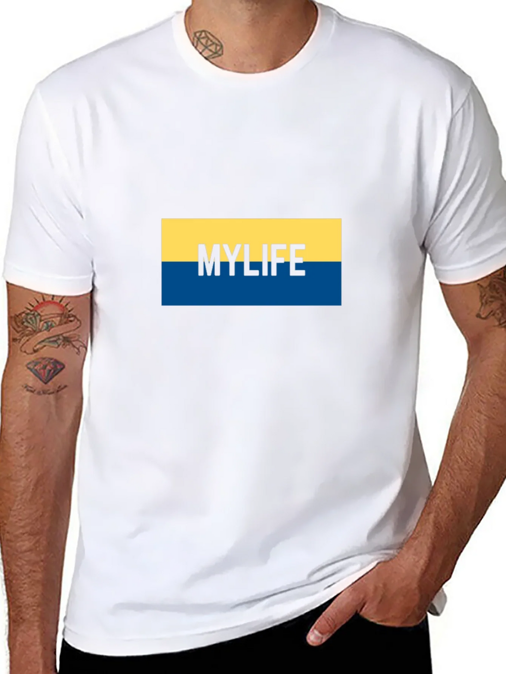 My Life Graphic Tee - Stylish Black Cotton Blend T-Shirt product image 7