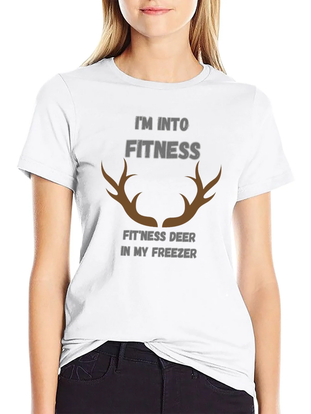 Fitness Deer Funny Graphic T-Shirt product image 8