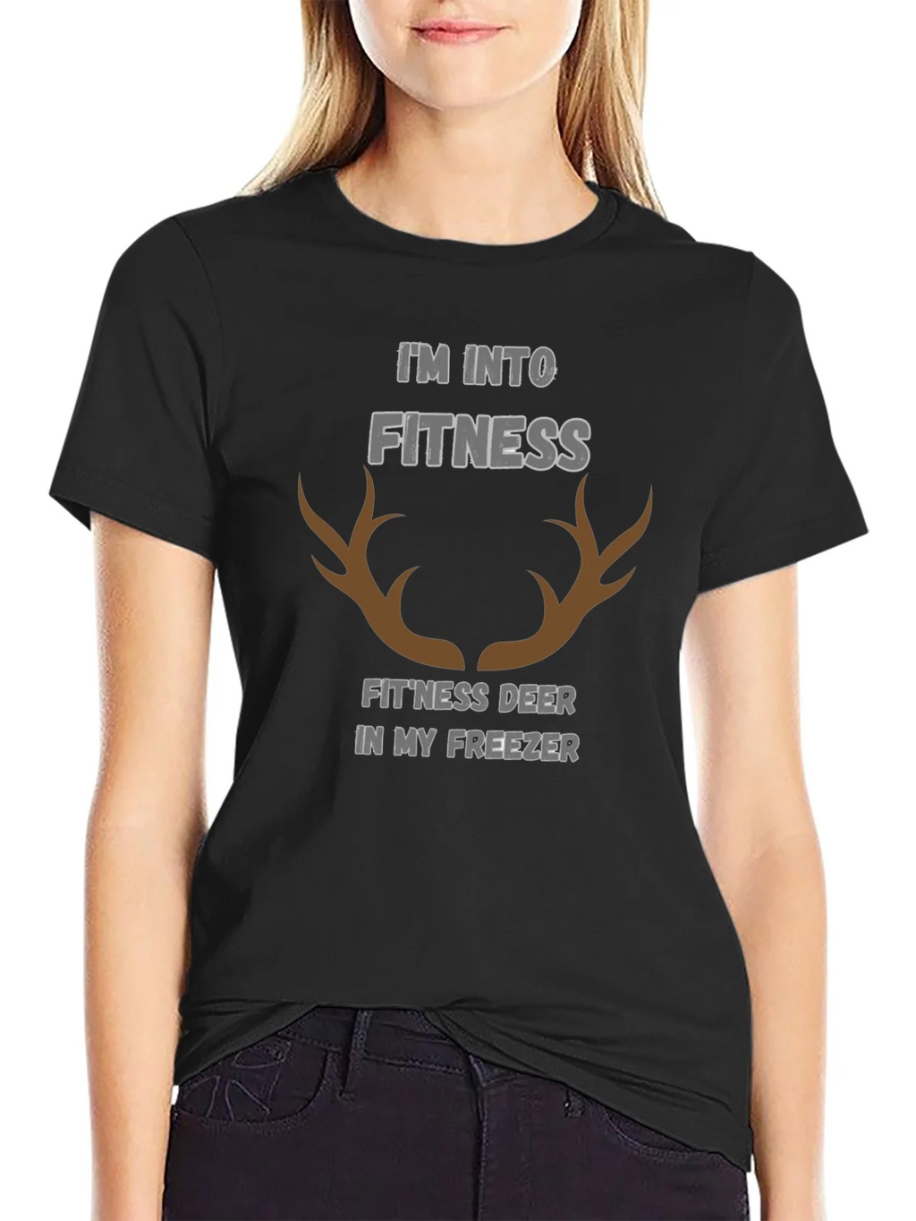 Fitness Deer Funny Graphic T-Shirt product image 2