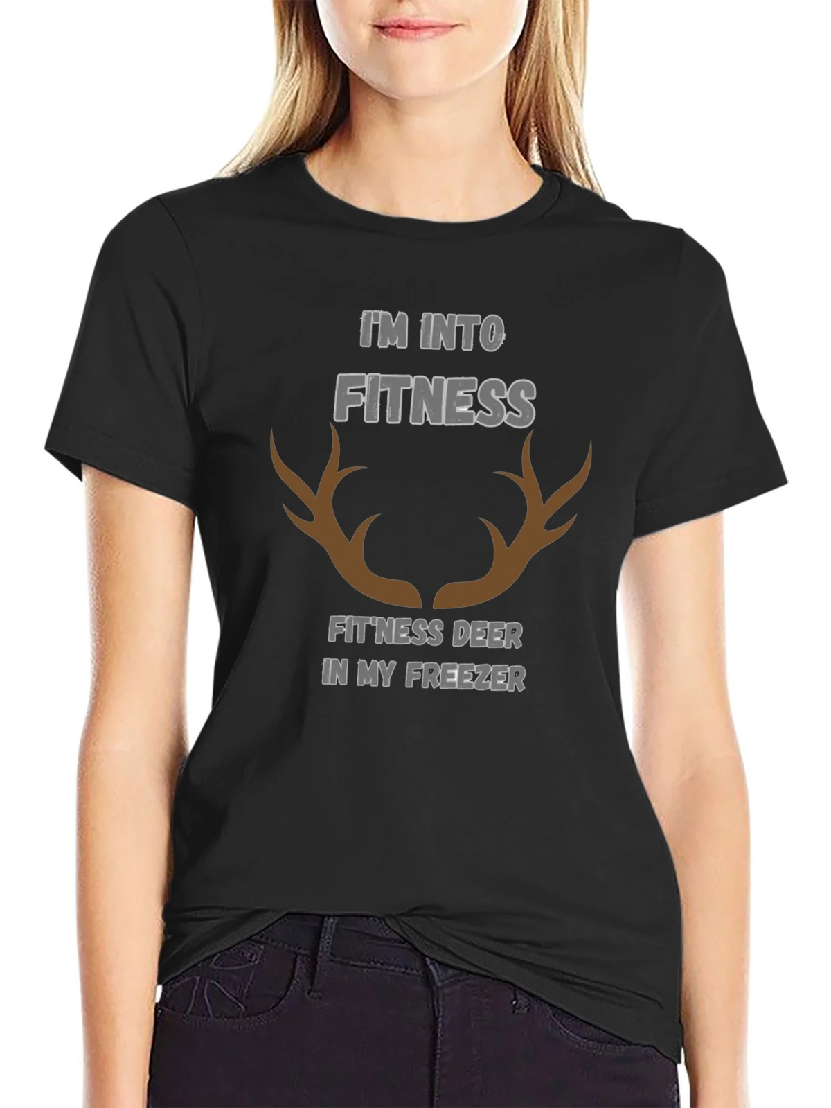 Fitness Deer Funny Graphic T-Shirt product image 2