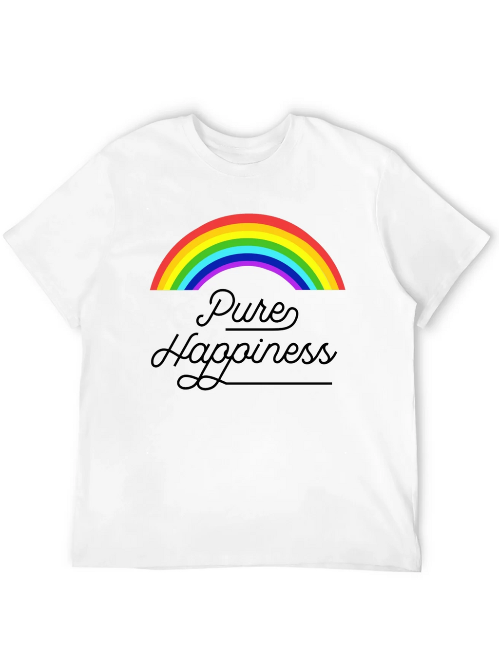 Pure Happiness Rainbow Graphic Tee - Black product image 11