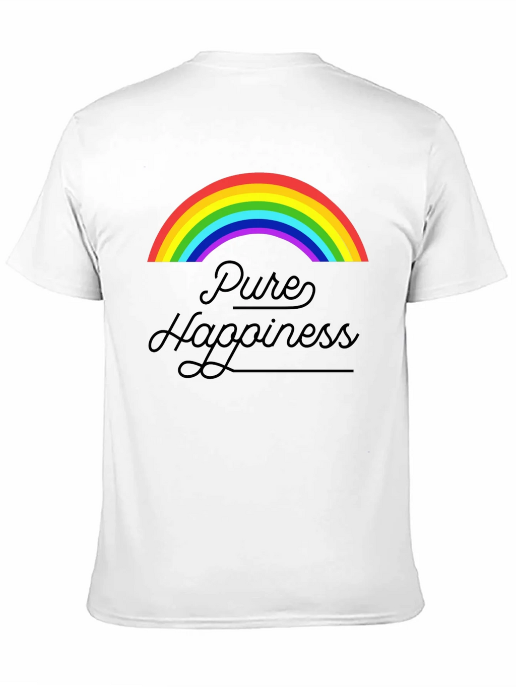 Pure Happiness Rainbow Graphic Tee - Black product image 10