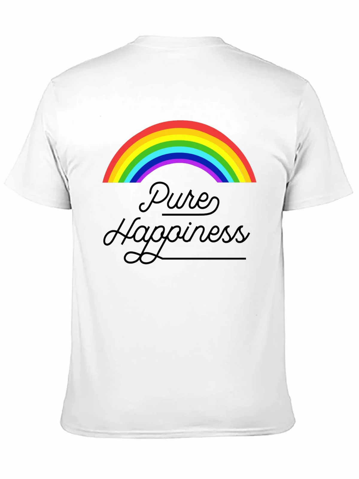 Pure Happiness Rainbow Graphic Tee - Black product image 10