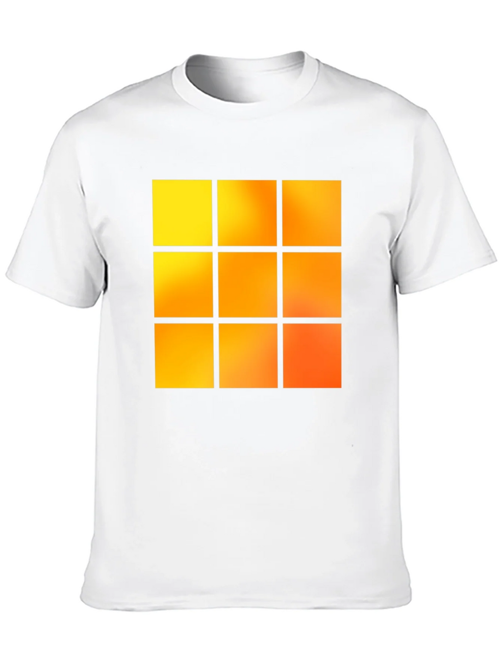 Geometric 9-Square Block Graphic Tee - Black product image 9