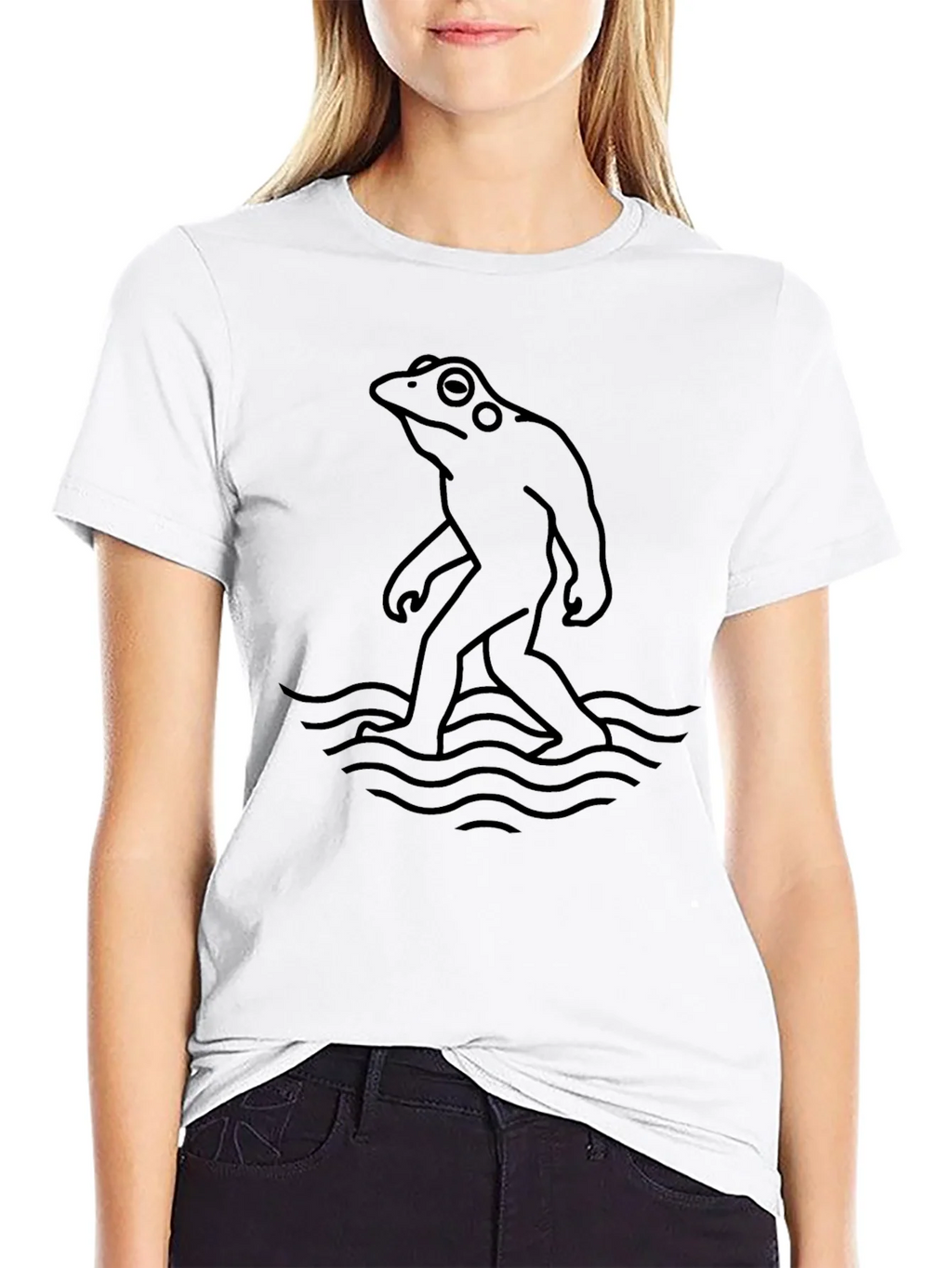 Frogfoot Black T-Shirt - Quirky Graphic Tee product image 8