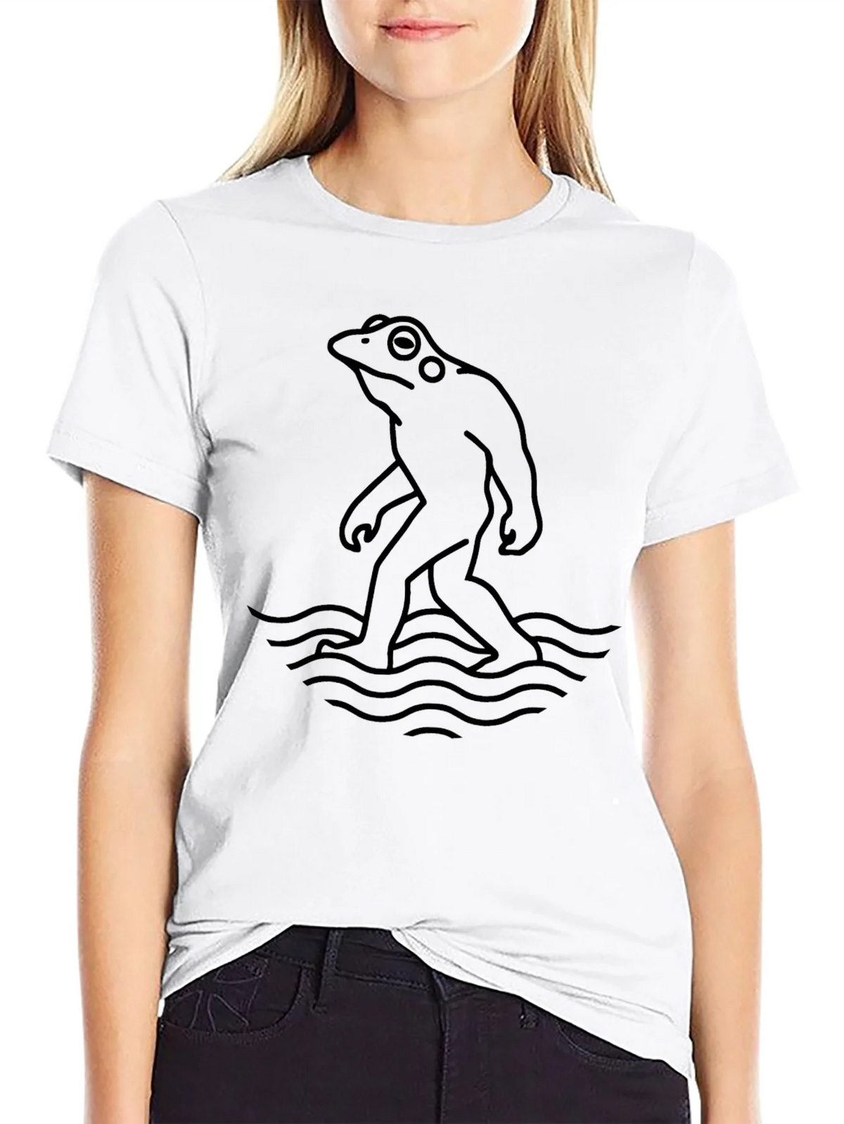 Frogfoot Black T-Shirt - Quirky Graphic Tee product image 8
