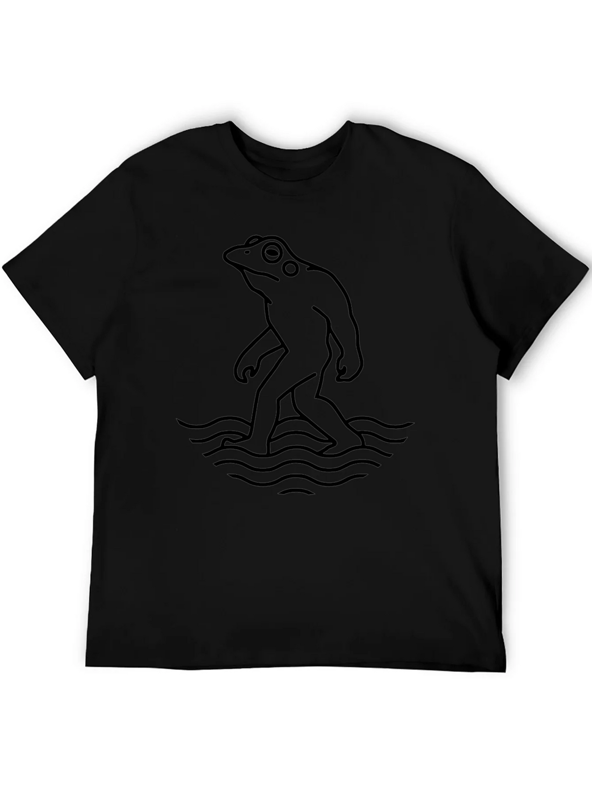 Frogfoot Black T-Shirt - Quirky Graphic Tee product image 5