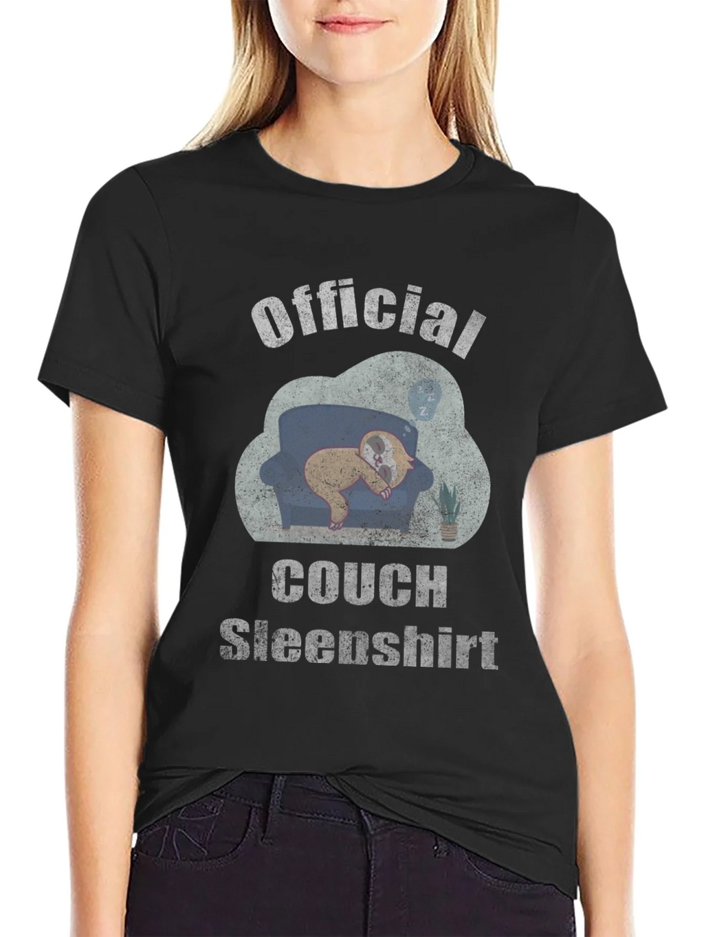 Official Couch Sleepshirt - Lazy Sloth Tee product image 2