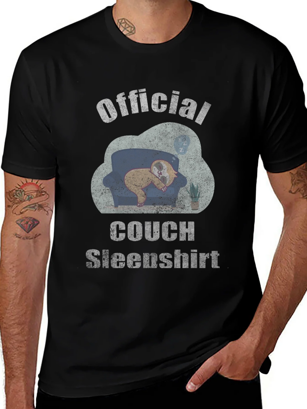 Official Couch Sleepshirt - Lazy Sloth Tee product image 1