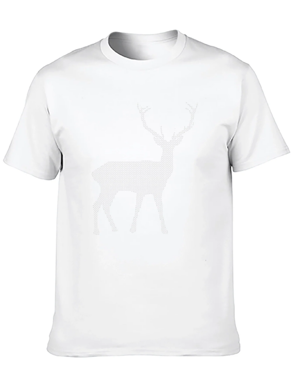 Black T-Shirt with Pixel Deer Design product image 9
