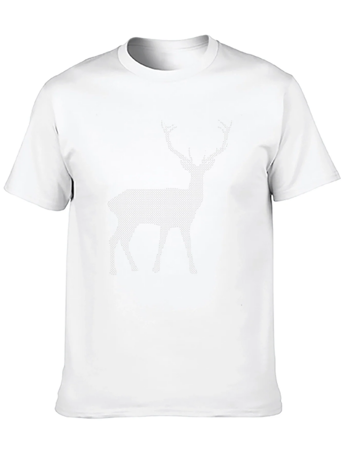 Black T-Shirt with Pixel Deer Design product image 9
