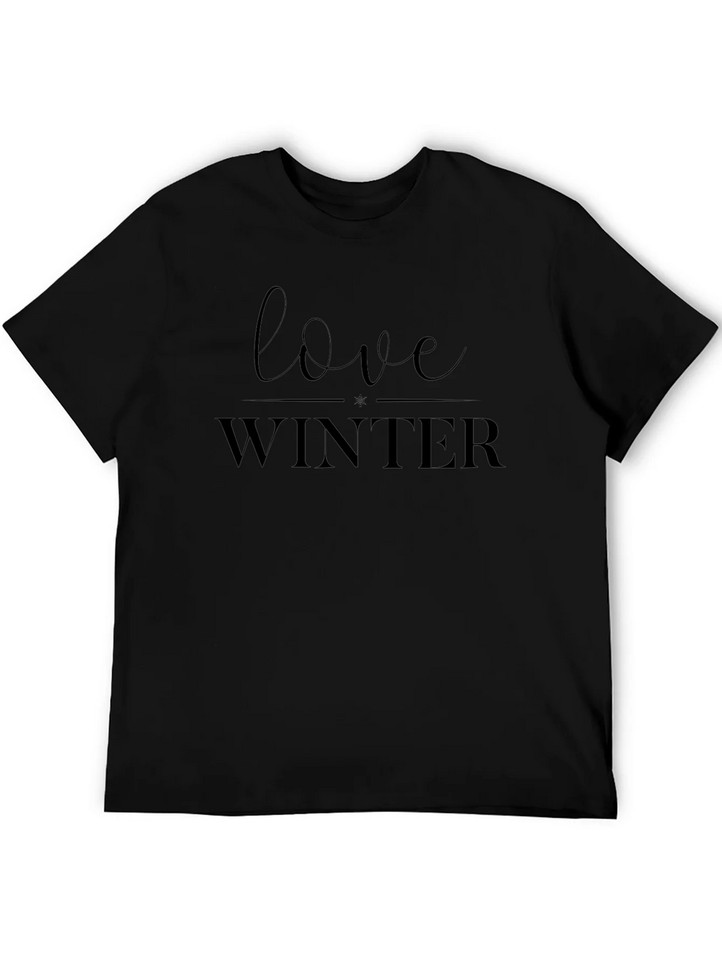 Love Winter Black Cotton Tee product image 5